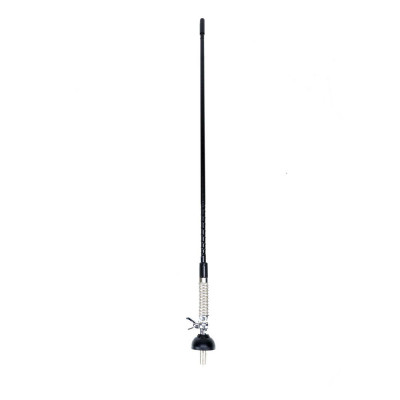 Antena CB PNI S60 cu fluture, lungime spic 59 cm, cu montura, cablu 4 m si mufa PL, fibra de sticla foto