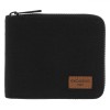 Portofel Barbati Exclusivo Men Negru Maro, Nylon, 11.5x9.5x2cm, Compartimente Carduri, Monede, Bancnote