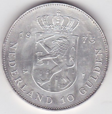 Olanda 10 Gulden 1973 foto