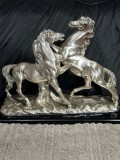 STATUETA Laminata ARGINT 925 - A. Santini - 2 CAI Mari - 100g. - Vintage !