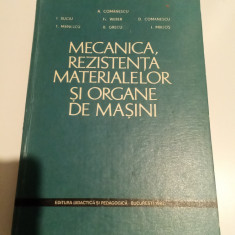 MECANICA, REZISTENTA MATERIALELOR ȘI ORGANE DE MASINI - A COMANESCU