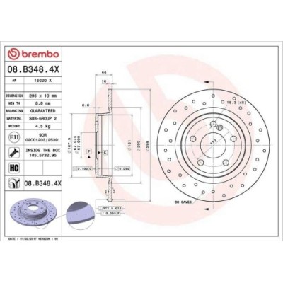Set disc frana Mercedes Clasa A (W176) 06.12-05.18, B-Class Sports Tourer (W246 W242) 10.11-12.18, Cla Coupe (C117) 01.13-03.19, Cla Shooting Brake ( foto