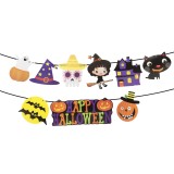 Ghirlanda de hartie de Halloween - cu mai multe motive - 3,5 m