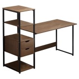 Cumpara ieftin Birou cu biblioteca Zayn &Iota;&Iota; Pako World Nuc 107x40x110 cm