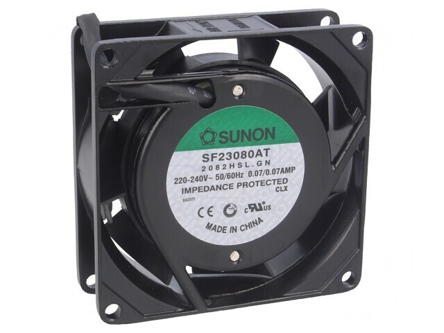 Ventilator AC Axial 230V 80x80x25mm 29dBA
