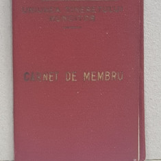 CARNET DE MEMBRU - U.T.M. - UNIUNEA TINERETULUI MUNICTOR , ELIBERAT LA 1 DECEMBRIE 1954 ,