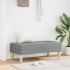 Banca vidaXL Gri Deschis 113x57x39cm Textil, Design Modern, Interior. Bancheta Tapitata, Sezut 2 Persoane, Stil Minimalist