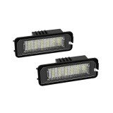 Set 2 lampi numar LED Canbus alb-rece VW Golf Passat Polo Seat Skoda