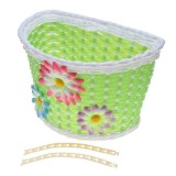 Cos fata biciclete copii, plastic, culoare verde Cod:AWR1956