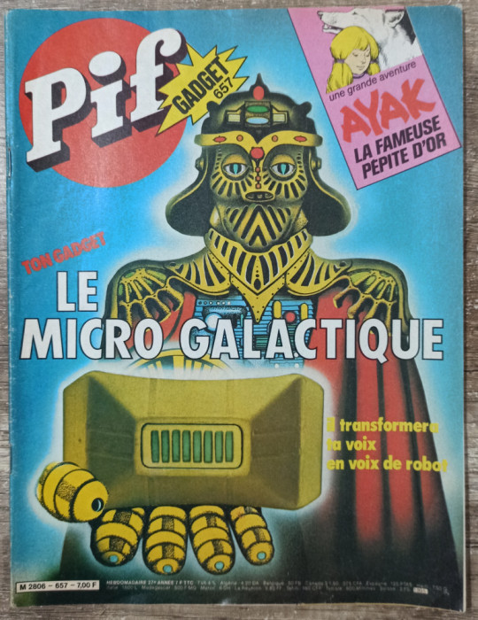 Pif Gadget// no. 1895, octobre 1981, lipsa gadget