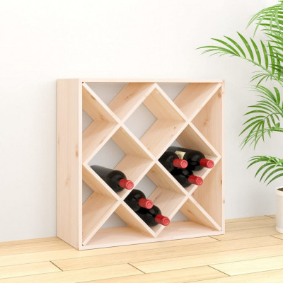 vidaXL Dulap de vinuri, 62x25x62 cm, lemn masiv de pin foto