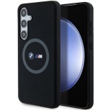 Husa pentru Samsung Galaxy S24 Plus - BMW Hardcase M Silicone Printed Ring MagSafe (BMHMS24M23SROK) - Black