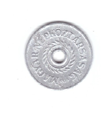 Moneda Ungaria 2 filler/filleri 1954, trasa de matrita, curata foto