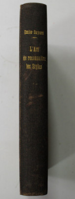 L &amp;#039;ART DE RECONNAITRE LES STYLES par EMILE - BAYARD , 1935 foto