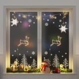 Lumini de Crăciun Siluetă de ren 2 buc 35 LED-uri alb cald