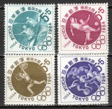 Japonia 1964 - Jocurile Olimpice Tokyo (VI), sport, serie neuzat