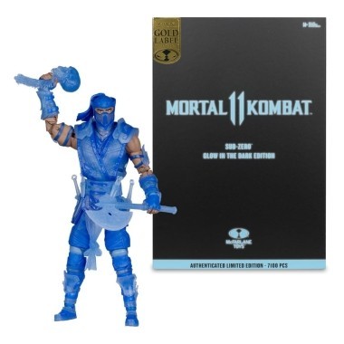Mortal Kombat Figurina articulata Sub-Zero (Glow in the Dark Edition) (Gold Label) 18 cm foto
