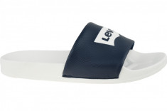 Papuci flip-flop Levi&amp;#039;s Batwing Slide Sandal 228998-756-51 alb foto