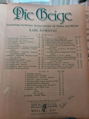 Die Geige, partituri Nowotny foto