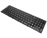 Tastatura laptop Asus K52 neagra cu rama layout US fara iluminare