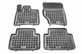 Covorase Auto Cauciuc Tip Tavita Audi Q7 I 2005-2015 Rezaw dedicate, Fixare Mocheta, Bordura Inalta, Fara Miros