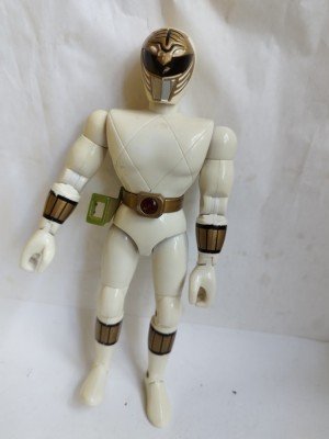 bnk jc Mighty Morphin Power Rangers Talking White Ranger - Bandai 1995 foto