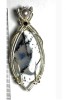 B226. Pandantiv magic cu Merlinit, fir metalic argintiu, Gri, 7 cm, RavariuArt