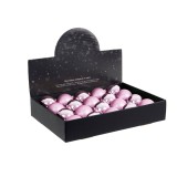 Set 20 globuri brad Craciun sticla roz mat lucios &Oslash; 6 cm