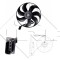 NRF 47064 Ventilator, radiator