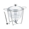 Bol pentru supa cu suport &icirc;ncalzitor si polonic 4L, sticla borosilicata Handy KitchenServ, Perfect Home