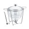 Bol pentru supa cu suport &icirc;ncalzitor si polonic 4L, sticla borosilicata Handy KitchenServ