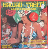 Disc vinil, LP. Hawaii, Tahiti. Les &amp;#206;les Du Paradis. SET 2 DISCURI VINIL-Harry Kalapana Et Sa Guitare Hawa