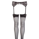Ciorapi cu Jartiere - Mandy Mystery Set Ciorapi Negri si Portjartier - Medium-Large