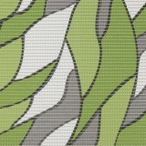 Cumpara ieftin Covoras Antiderapant pentru Baie si Piscina Green Waves V24041A, 65 80 cm, Absorbant, tip Burete, PVC, Verde Alb