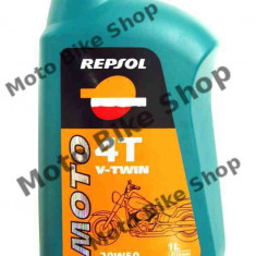 MBS Ulei Repsol Smarter V-Twin 4T 20W50 1L, Cod Produs: 004346