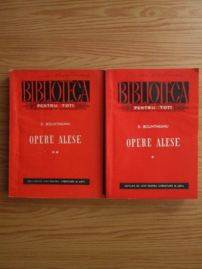 Dimitrie Bolintineanu - Opere alese 2 volume