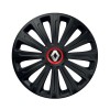 Set 4 capace roti Negre Cu Inel Rosu Trend R14 pentru gama auto Renault, Autohelix MSA