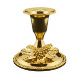 Suport pentru lumanare din metal auriu model strugure 75cm, Stonemania Bijou