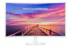 Monitor LED Samsung LC32F391FWUXEN 31.5 inch 4ms curbat White foto