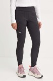 Salewa pantaloni de exterior Puez Warm Durastretch Cargo culoarea negru, 00.0000028483