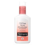 Lotiune Hidratanta, Neutrogena, Oil-Free Acne Moisturizer, pentru Tenul Predispus la Acnee, cu Acid Salicilic si Extract de Grapefruit Roz, 118ml