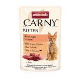 Cumpara ieftin Animonda CARNY Cat Kitten carne de vită, carne de vițel + pui 85 g