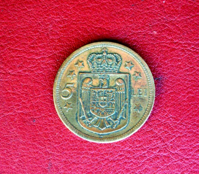 Moneda 5 lei 1930 foto