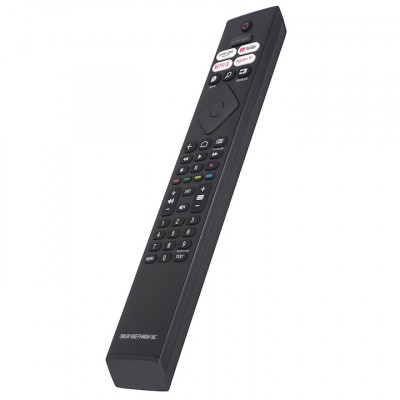 Telecomanda , compatibila Philips, 32PFS6906/12, 39PHS6707/12, 43PUS7956/12, smart cu Youtube, Netflix, Prime Video si Rakuten, neagra foto