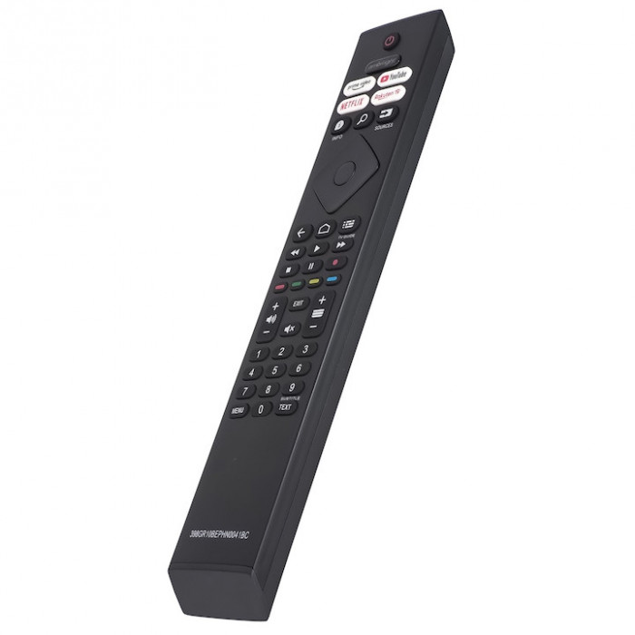 Telecomanda , compatibila Philips, 32PFS6906/12, 39PHS6707/12, 43PUS7956/12, smart cu Youtube, Netflix, Prime Video si Rakuten, neagra