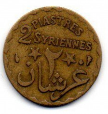 Moneda 2 piastres 1924 - Liban foto