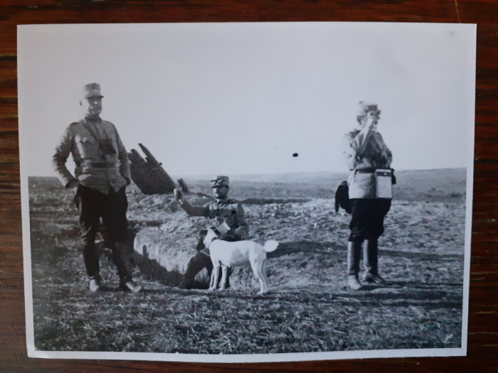 4 fotografii cu soldati din Primul Război Mondial