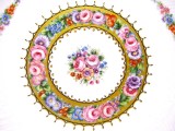 TAVA PLATOU PORTELAN LIMOGES FRANTA DECOR FLORAL CU TRANDAFIRI 32 CM