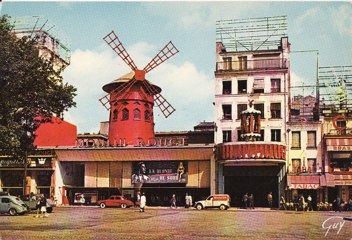 Ilustrata Franta -Paris-Moulin Rouge
