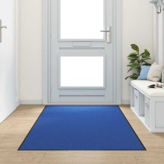 vidaXL Covoraș de intrare Albastru și Negru 120 x 300 cm